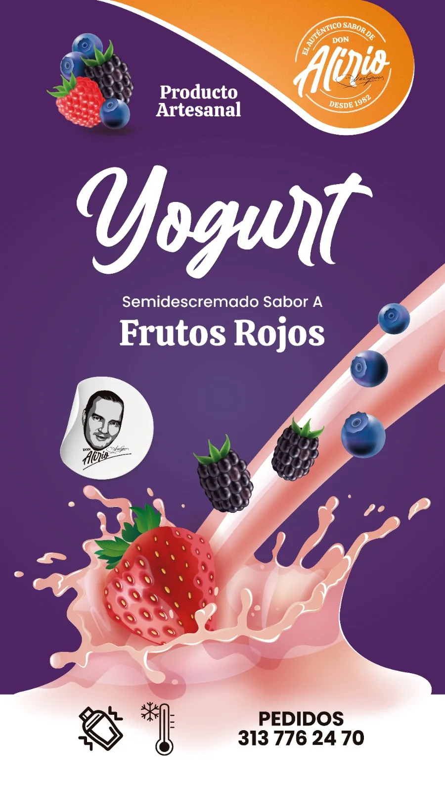 Pieza Don Alirio Yogurt frutos rojos