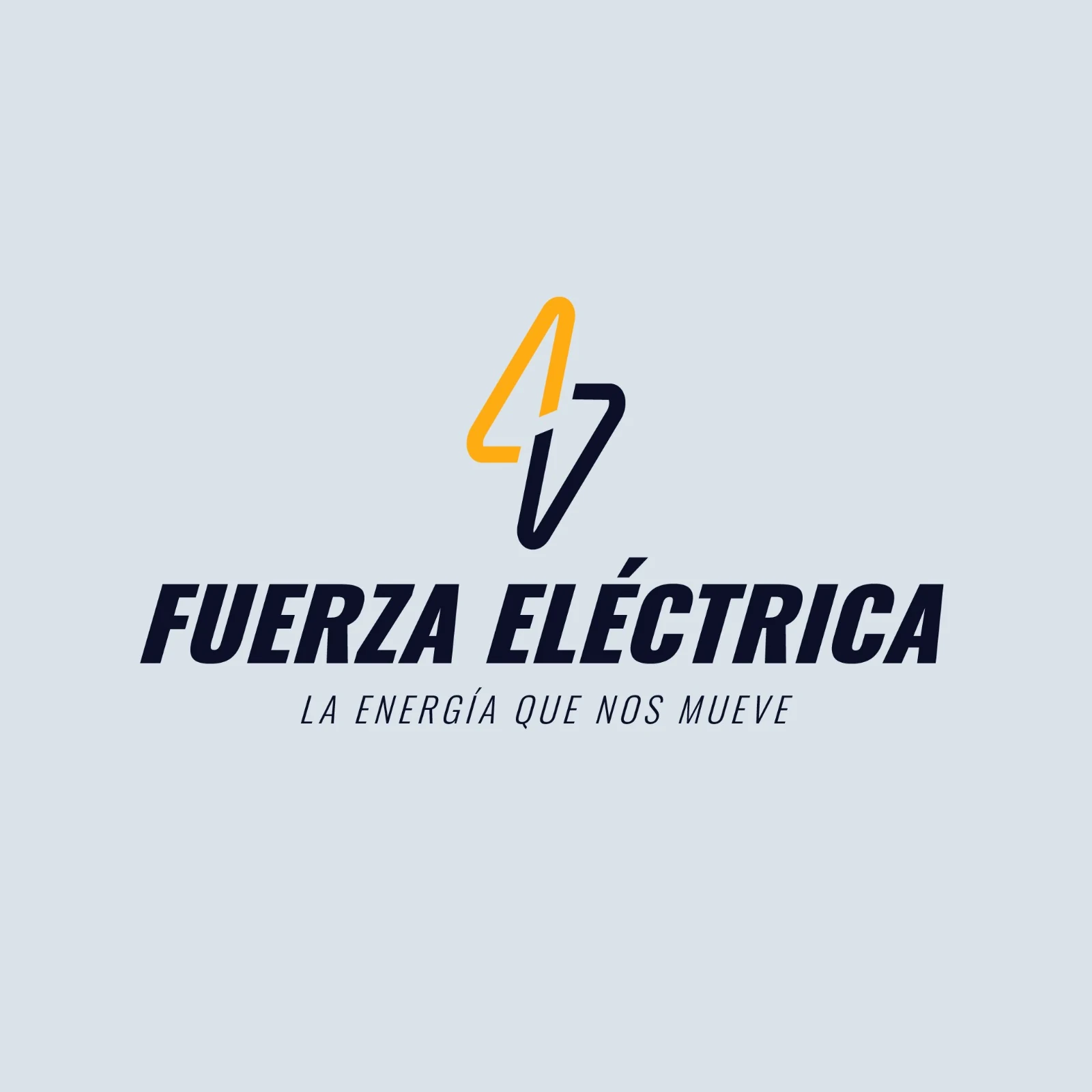 Logo Fuerza Eléctrica sobre fondo oscuro