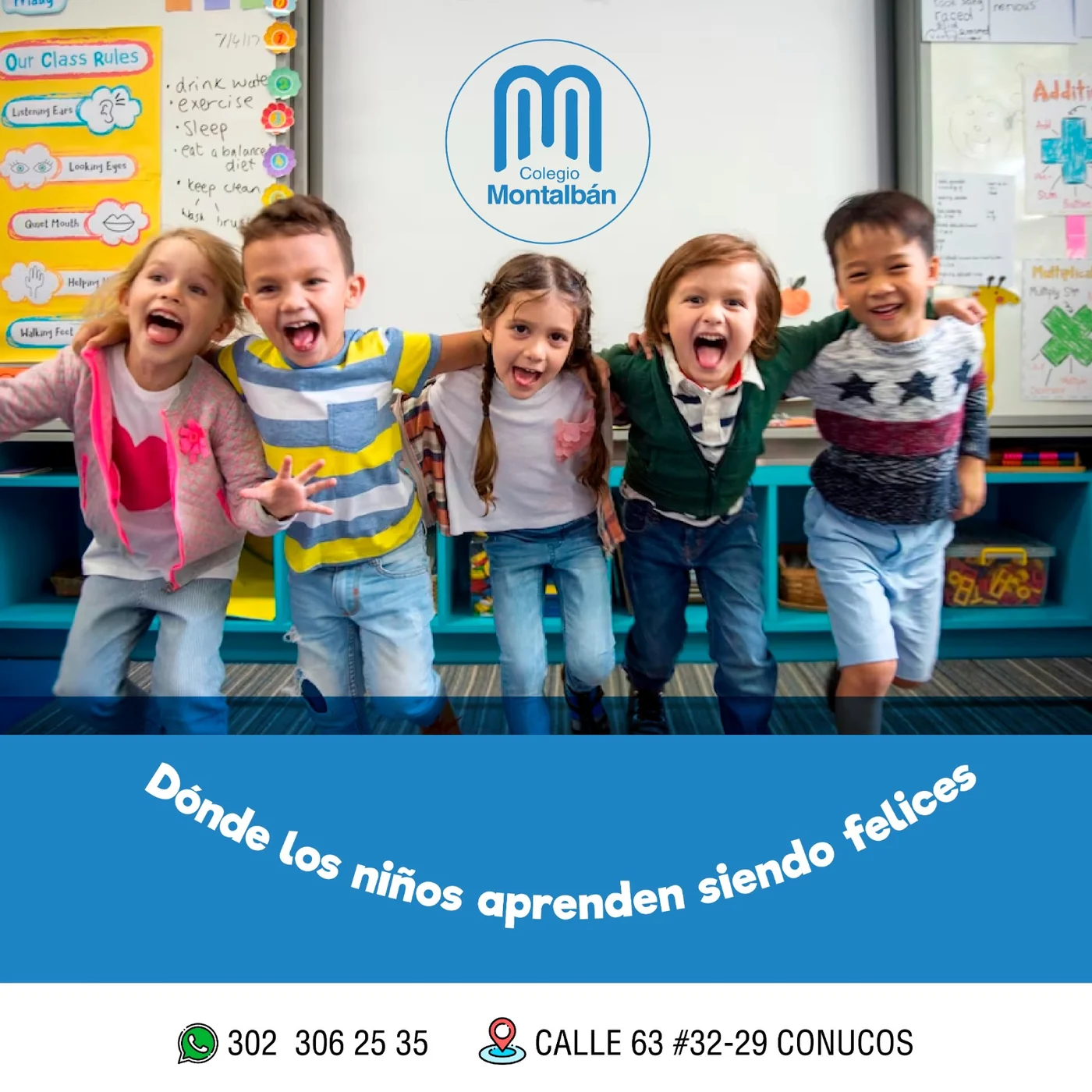 Pieza Colegio Montalbán donde los niños aprenden siendo felices
