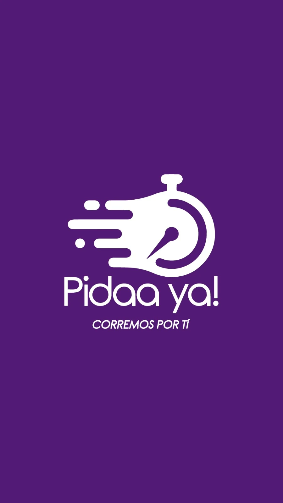 Logo Pidaa Ya sobre fondo morado