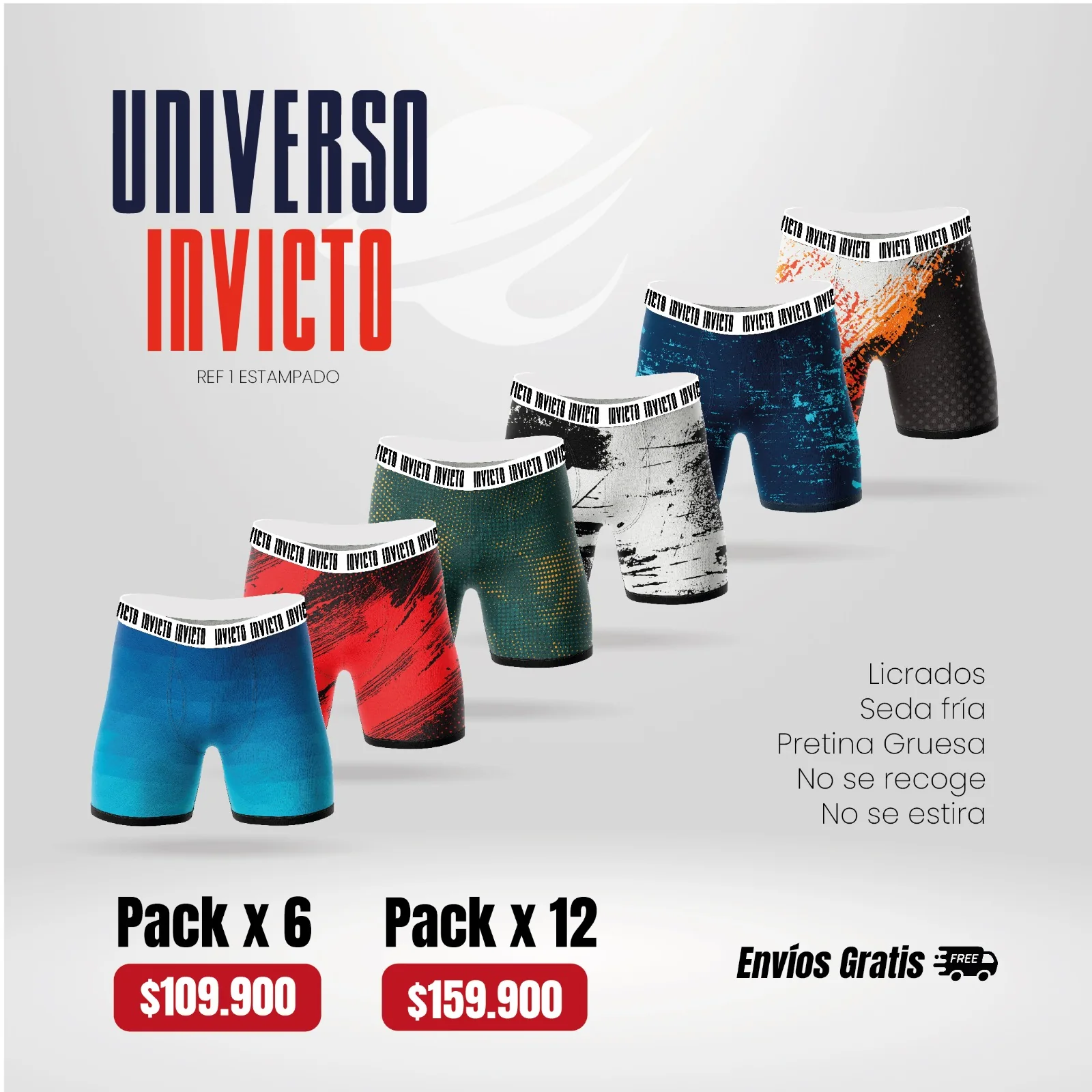 Pieza Universo Invicto pack por 6 y pack por 12